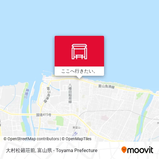 大村松籟荘前地図