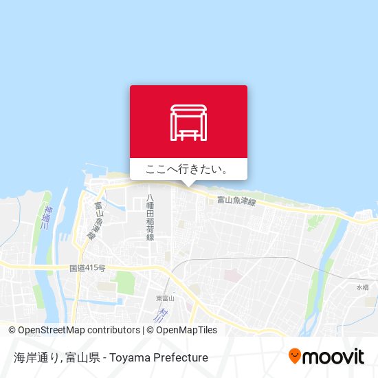 海岸通り地図