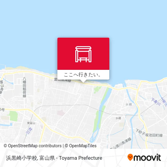 浜黒崎小学校地図
