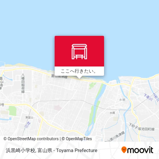 浜黒崎小学校地図