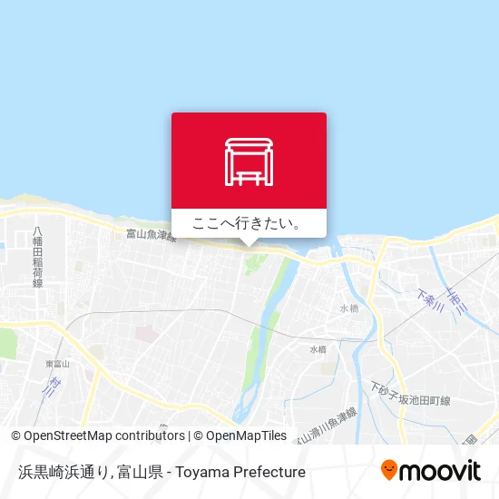 浜黒崎浜通り地図