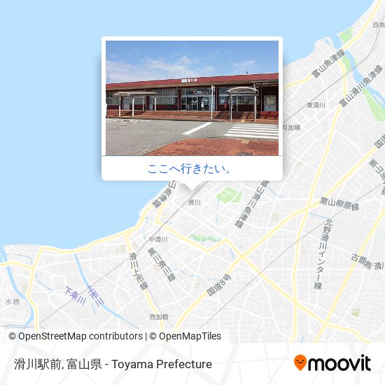 滑川駅前地図