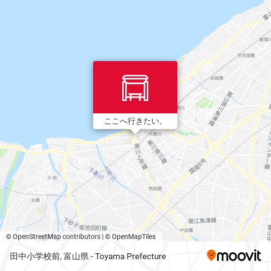 田中小学校前地図
