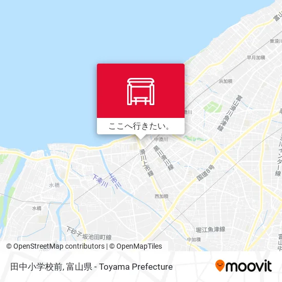 田中小学校前地図