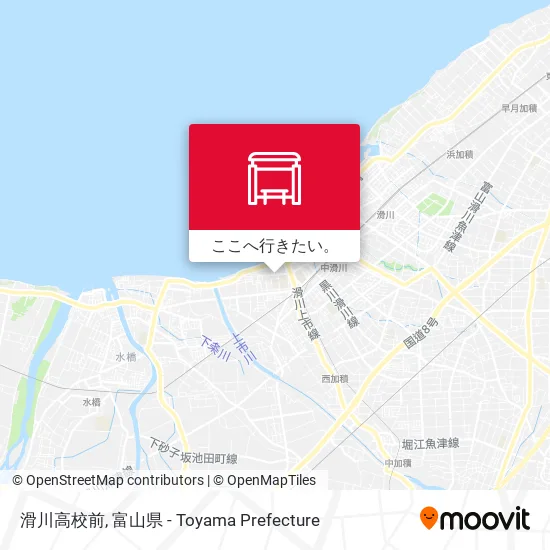滑川高校前地図