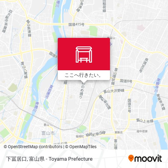 下冨居口地図