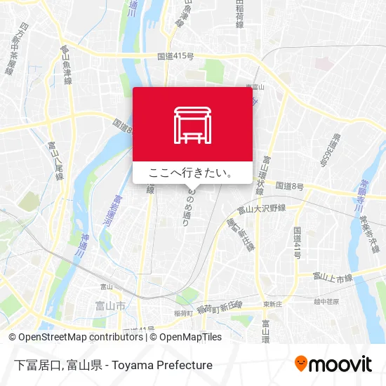 下冨居口地図