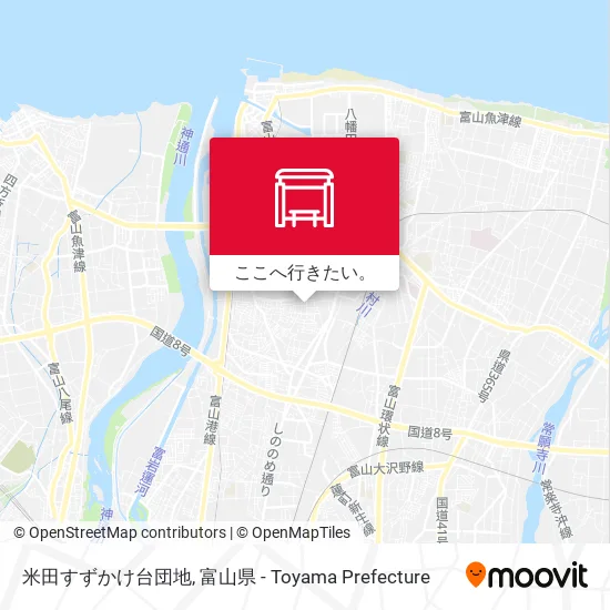 米田すずかけ台団地地図