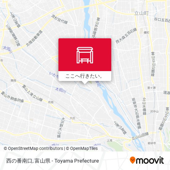西の番南口地図