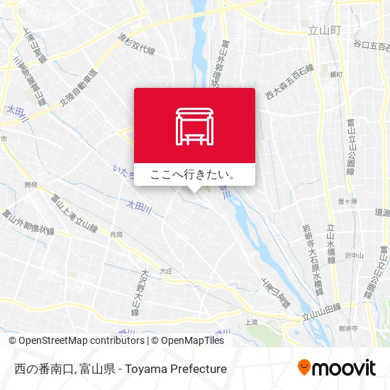 西の番南口地図
