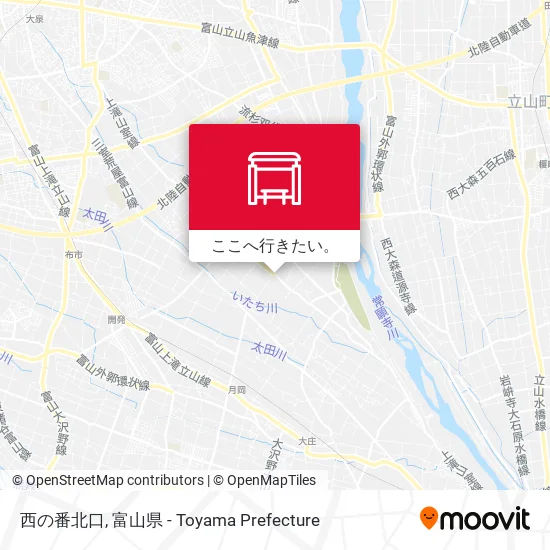 西の番北口地図