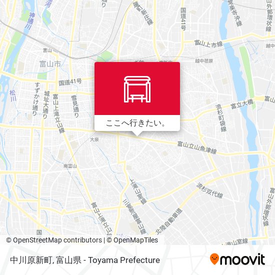 中川原新町地図