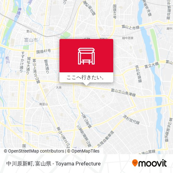 中川原新町地図