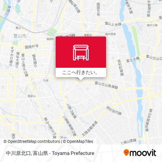 中川原北口地図