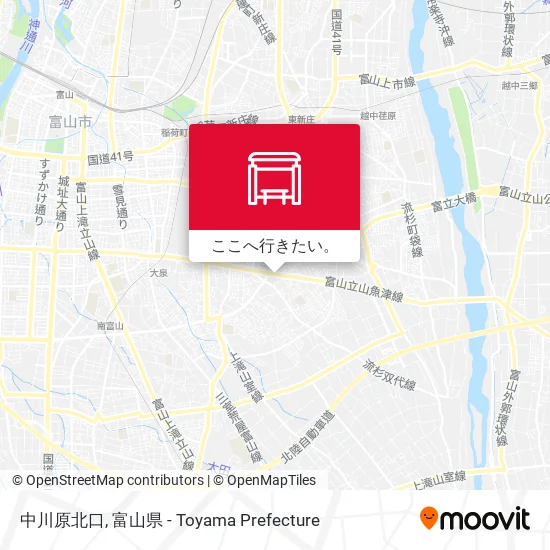 中川原北口地図
