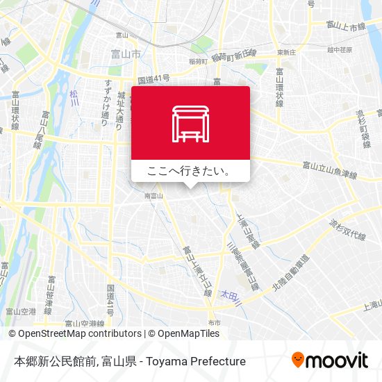 本郷新公民館前地図