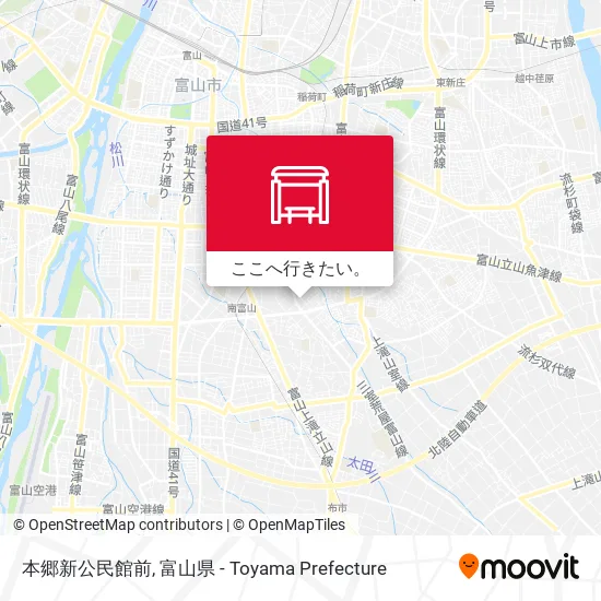 本郷新公民館前地図