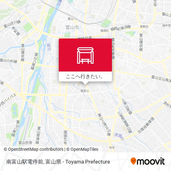 南富山駅電停前地図