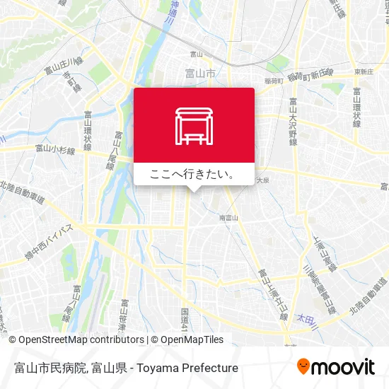 富山市民病院地図