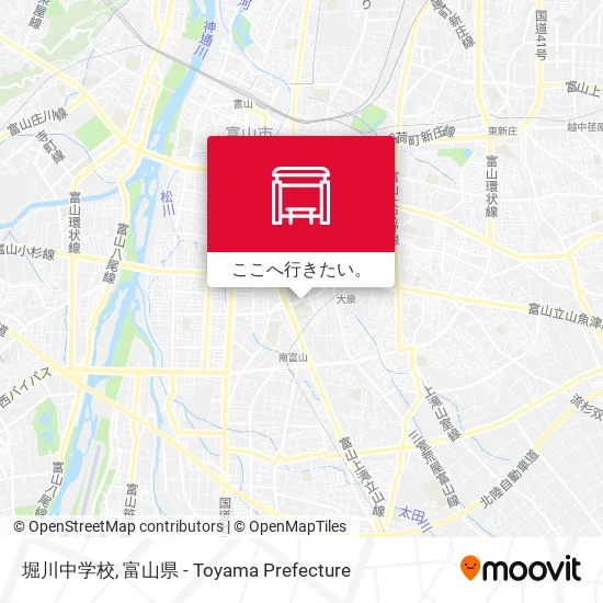 堀川中学校地図