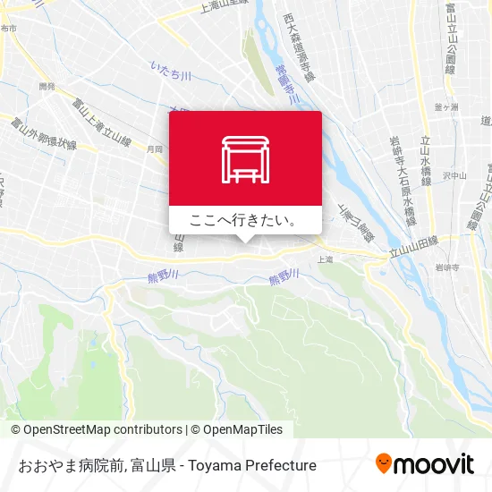おおやま病院前地図