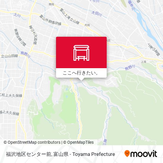 福沢地区センター前地図