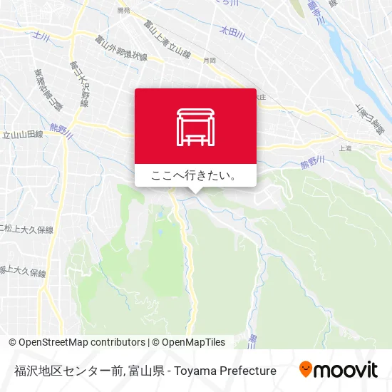 福沢地区センター前地図