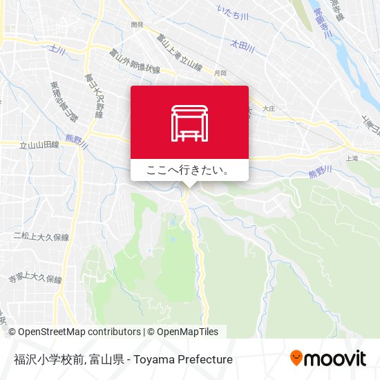 福沢小学校前地図