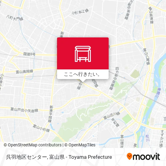 呉羽地区センター地図