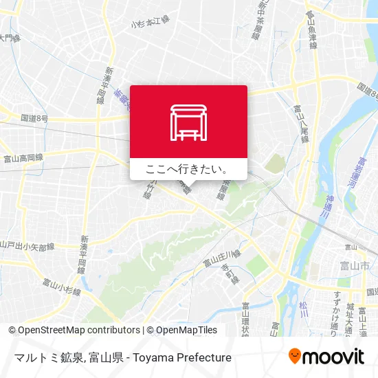 マルトミ鉱泉地図