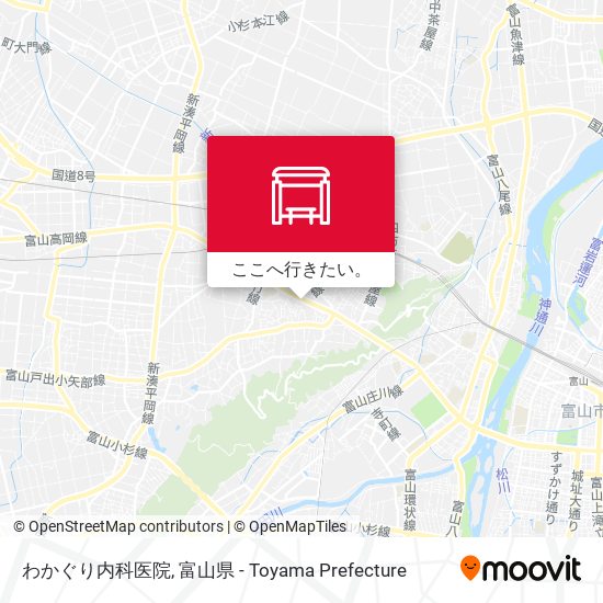 わかぐり内科医院地図