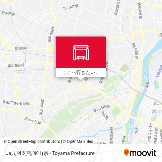 Ja呉羽支店地図