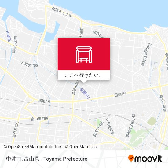 中沖南地図