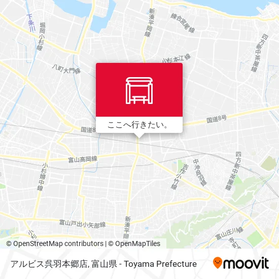 アルビス呉羽本郷店地図