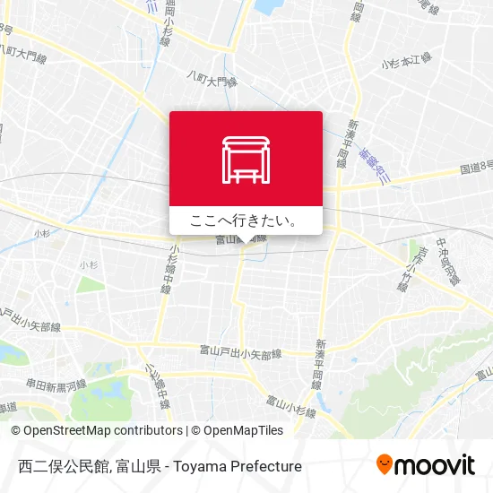 西二俣公民館地図