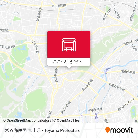杉谷郵便局地図