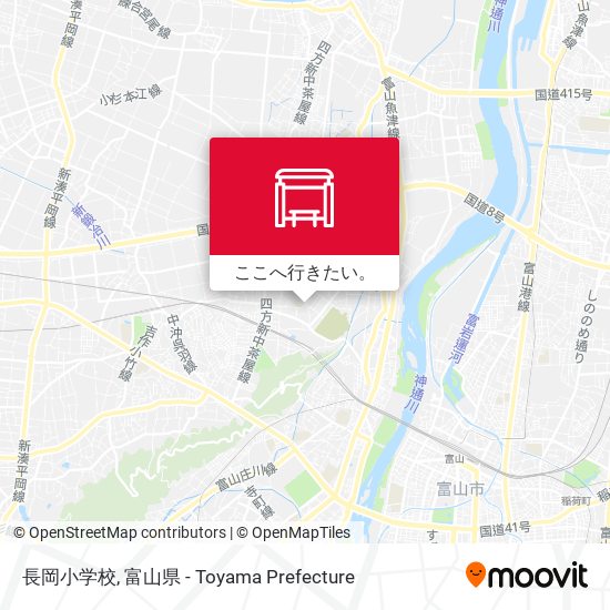 長岡小学校地図