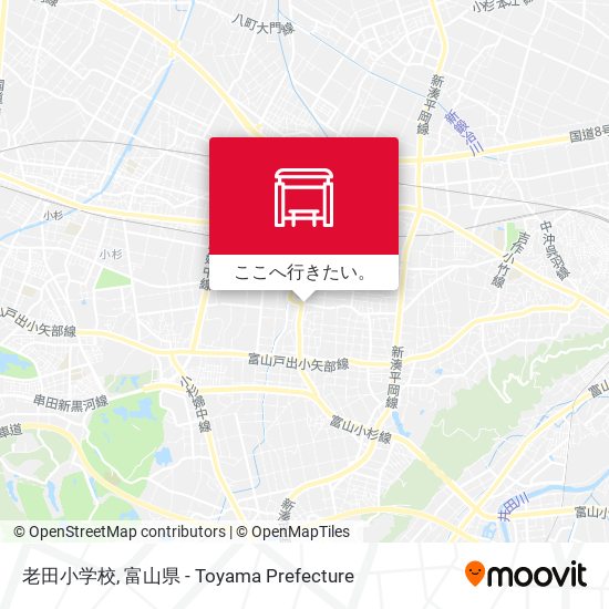 老田小学校地図