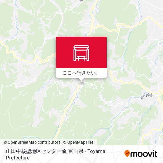 山田中核型地区センター前地図