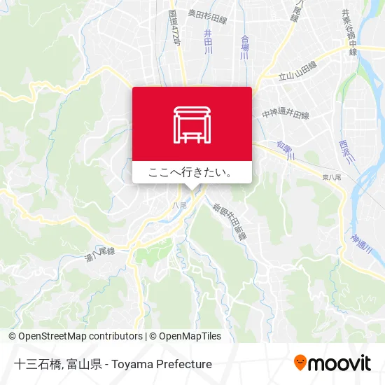 十三石橋地図