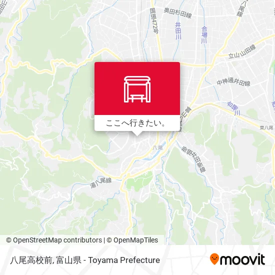 八尾高校前地図