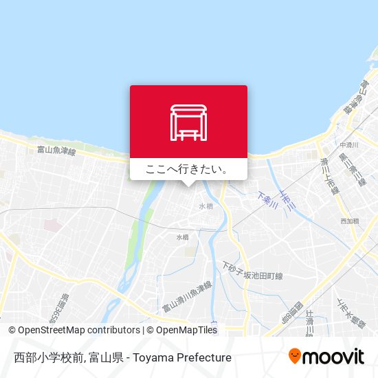 西部小学校前地図