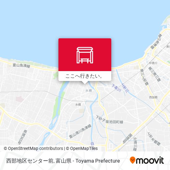 西部地区センター前地図