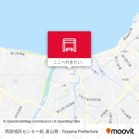 西部地区センター前地図