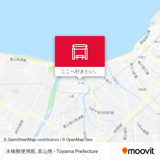 水橋郵便局前地図