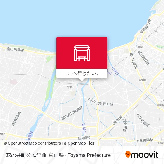 花の井町公民館前地図