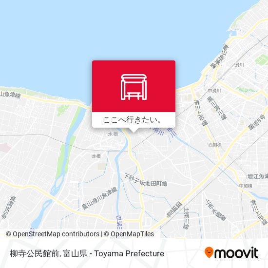 柳寺公民館前地図