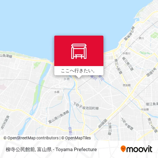 柳寺公民館前地図