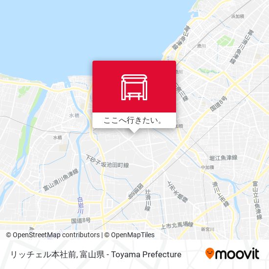リッチェル本社前地図