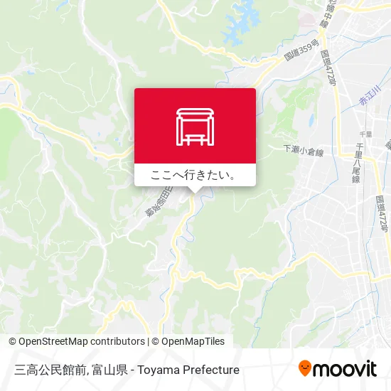 三高公民館前地図